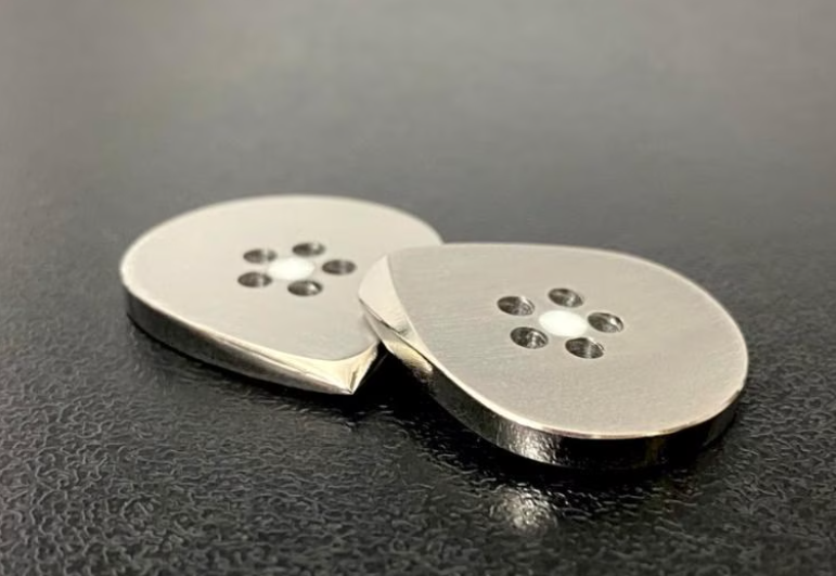 Titanium Jazz Guitar Pick with Grip Holes and Glow Material – Durable, Matte Finish Plectrum