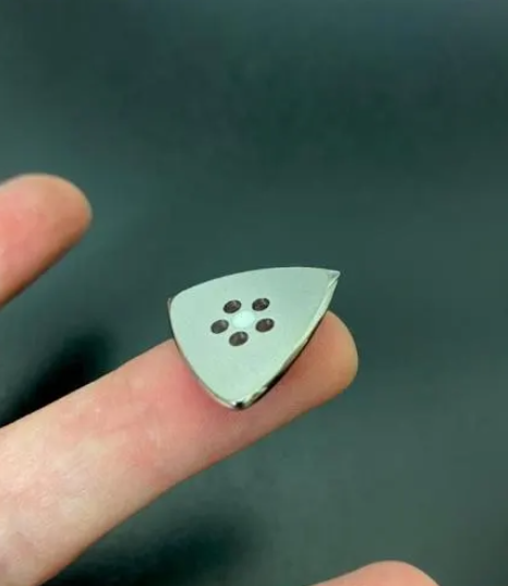 Titanium Hybrid Guitar Pick with Grip Holes, Glow Material