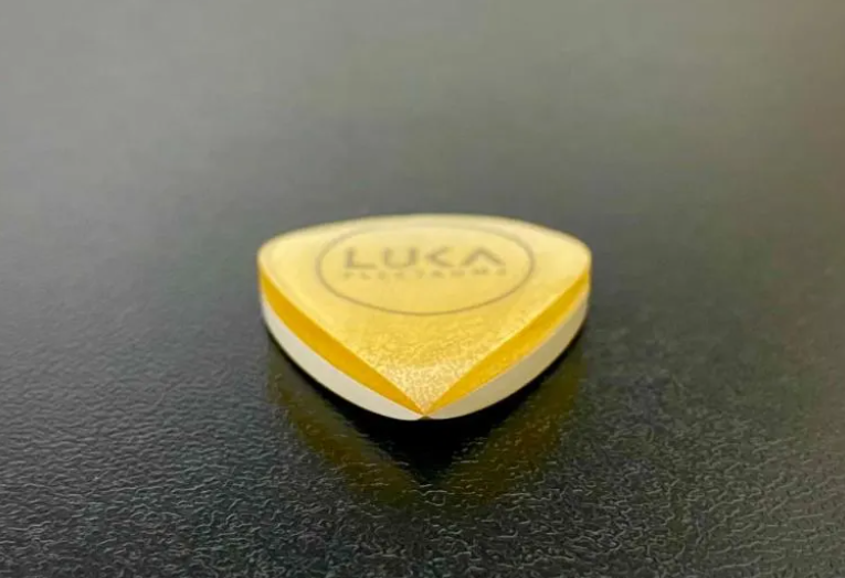 Handmade Jazz Guitar Pick, Ultem PEEK Hybrid, 6mm Thick Plectrum