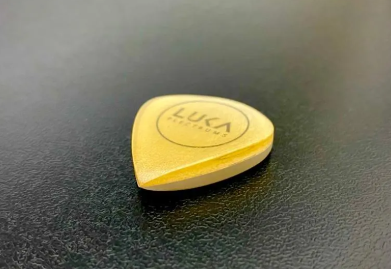 Handmade Jazz Guitar Pick, Ultem PEEK Hybrid, 6mm Thick Plectrum