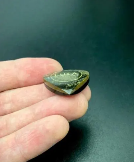 Handmade Jazz Guitar Pick, Ultem PEEK Hybrid, 6mm Thick Plectrum