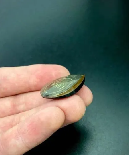 Handmade Jazz Guitar Pick, Ultem PEEK Hybrid, 6mm Thick Plectrum