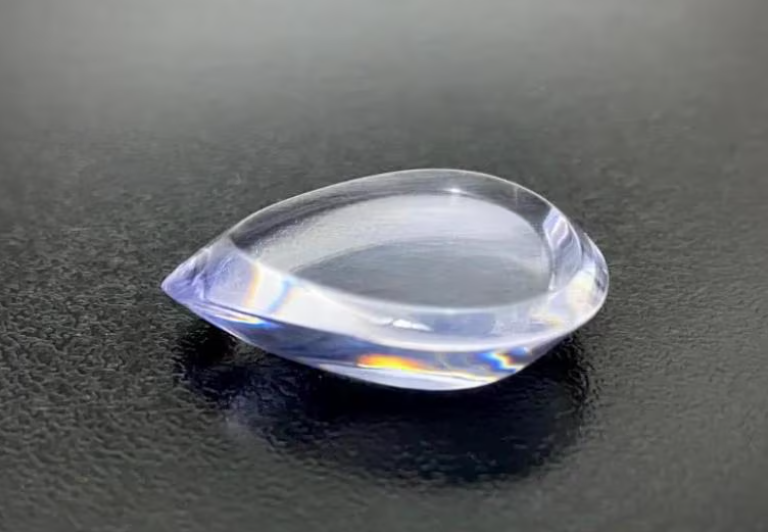 Crystal Clear Guitar Pick – Teardrop Multi-Angle Playable Plectrum – Warm Tone & High Gloss Finish