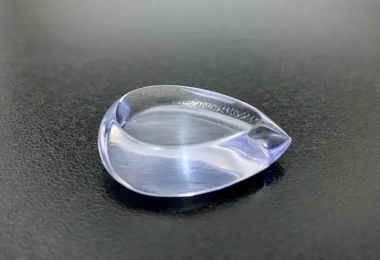 Crystal Clear Guitar Pick – Teardrop Multi-Angle Playable Plectrum – Warm Tone & High Gloss Finish