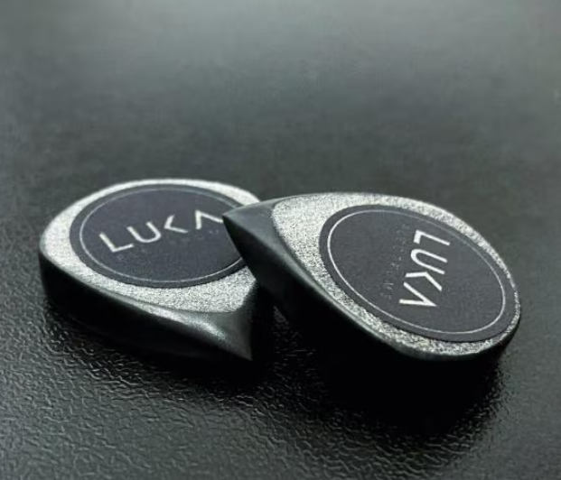 Jazz Guitar Pick – UHMWPE Plastic, Black/Green, Guitarist Gift