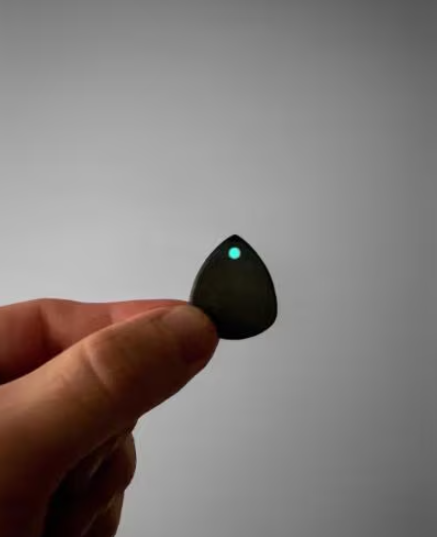 Glow-in-the-Dark UHMWPE Guitar Pick – Jazz or Flow Shape, Musician Gift