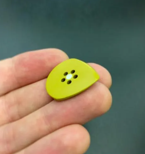 Torlon Jazz Button Guitar Pick – Durable, Glow-in-the-Dark, Matte Finish Tool