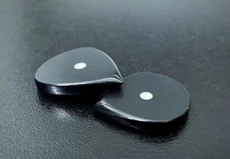 Black PEEK Jazz Guitar Pick – Aggressive Attack, Matte Finish, Guitarist Gift