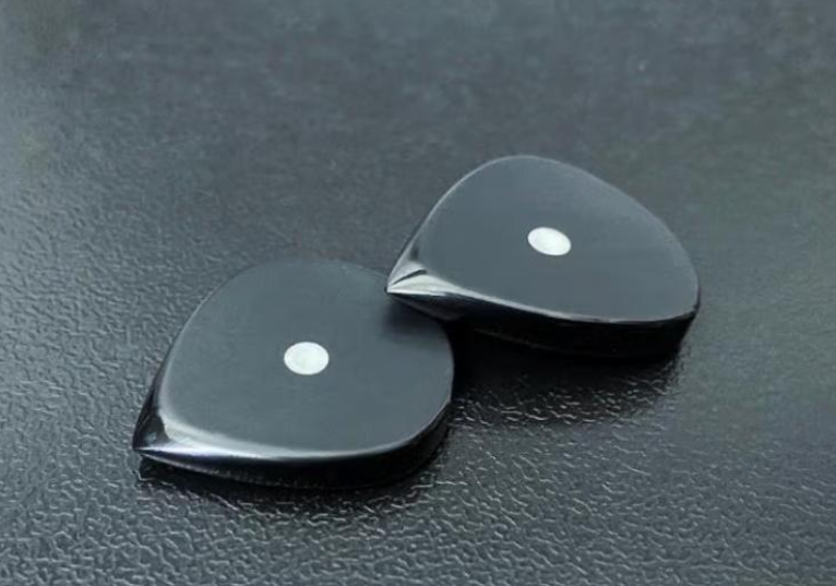 Black PEEK Jazz Guitar Pick – Aggressive Attack, Matte Finish, Guitarist Gift