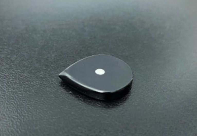 Black PEEK Jazz Guitar Pick – Aggressive Attack, Matte Finish, Guitarist Gift