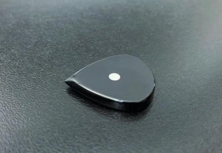Black PEEK Jazz Guitar Pick – Aggressive Attack, Matte Finish, Guitarist Gift