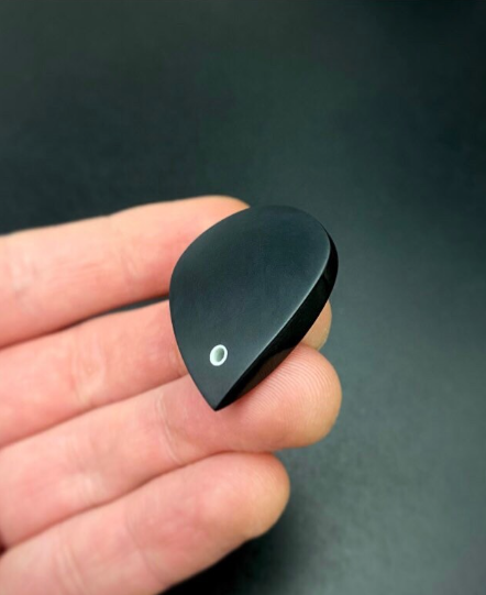 TORLON, PEEK Guitar Pick with Glow Hole – Matte Finish, Polished Edges, Shredding Tool