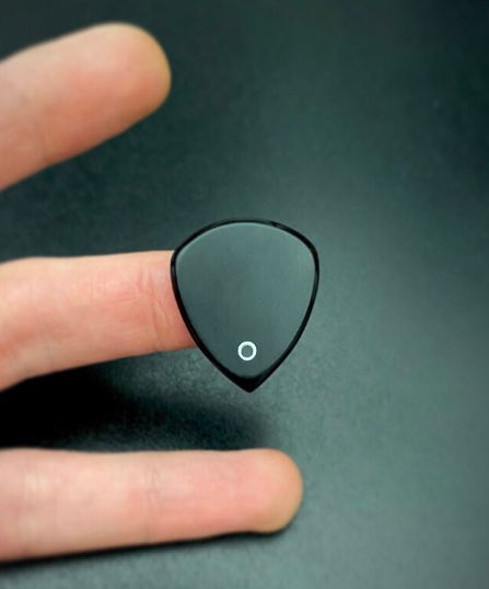 TORLON, PEEK Guitar Pick with Glow Hole – Matte Finish, Polished Edges, Shredding Tool