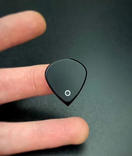 TORLON, PEEK Guitar Pick with Glow Hole – Matte Finish, Polished Edges, Shredding Tool