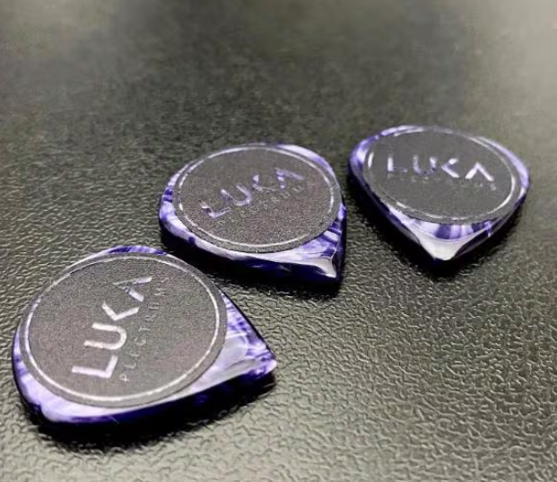 Handmade Kirinite Jazz Guitar Pick – Multi-Color Acrylic Plectrum