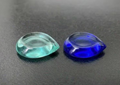 Ergonomic Leaf Guitar Pick – Transparent Aquamarine Cobalt Acrylic – Heavy Plectrum
