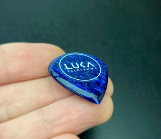 Handcrafted Acrylic Jazz Guitar Pick, Unique Kirinite Plectrum, Custom Designs