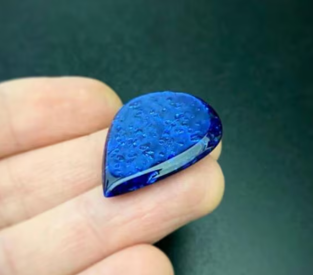 Handcrafted Acrylic Jazz Guitar Pick, Unique Kirinite Plectrum, Custom Designs