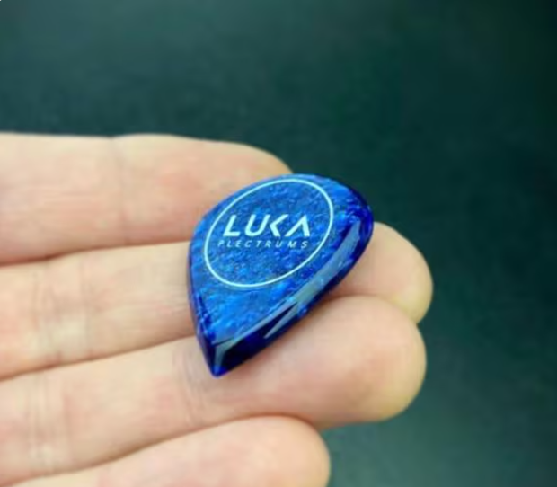 Handcrafted Acrylic Jazz Guitar Pick, Unique Kirinite Plectrum, Custom Designs