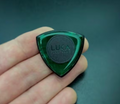 Green Kirinite UHMWPE Triangle Guitar Pick – Durable Guitarist Gift