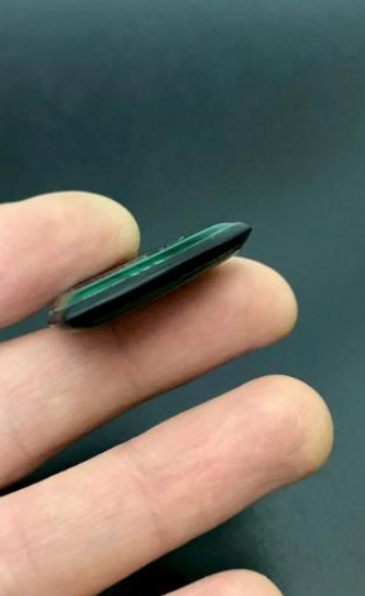 Green Kirinite UHMWPE Triangle Guitar Pick – Durable Guitarist Gift
