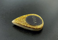 Gold Triple Teardrop Guitar Pick – Kirinite Stardust | PEEK | UHMWPE | Torlon | Ultem Plectrum
