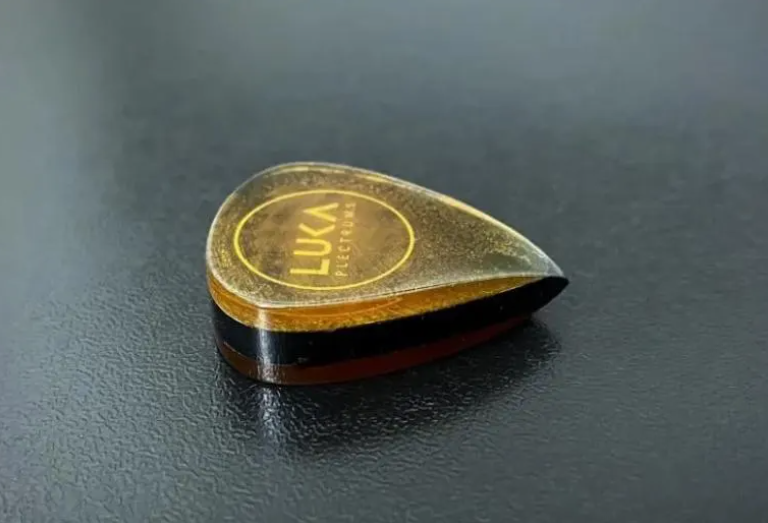Sethgeist Signature Teardrop Guitar Pick – Ultem Outer, PEEK, UHMWPE or Torlon Core