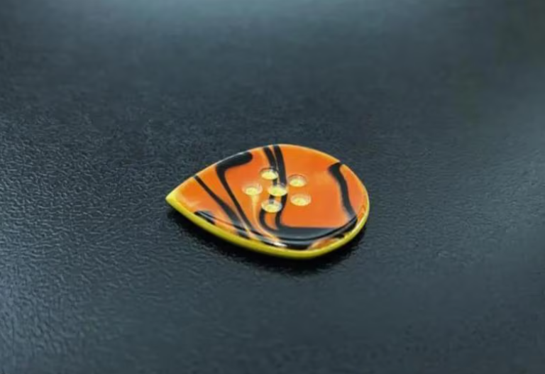 Modern Button Jazz Guitar Pick – Torlon Kirinite Triple Layer, 13 Colors