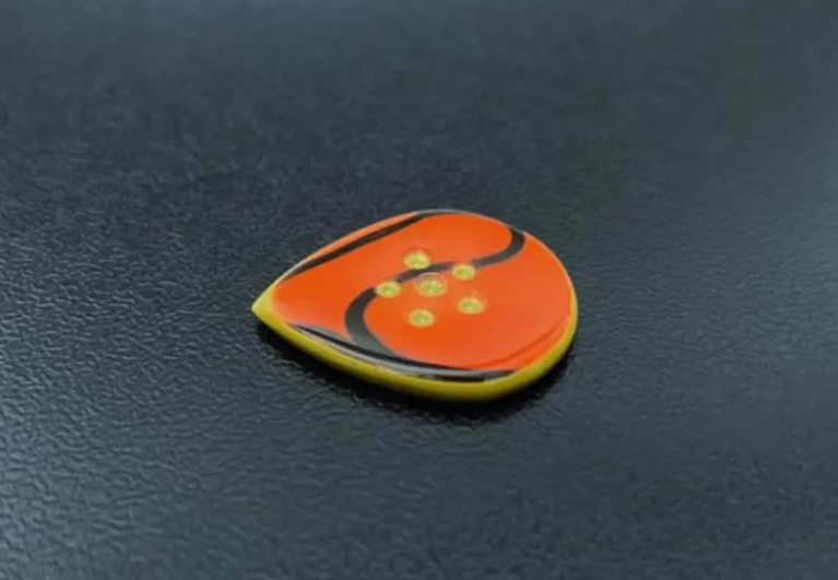 Modern Button Jazz Guitar Pick – Torlon Kirinite Triple Layer, 13 Colors