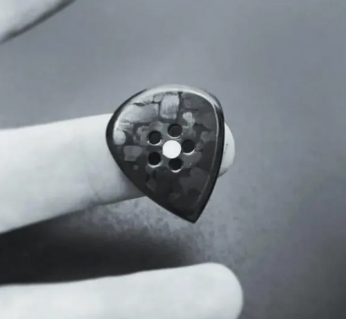 Carbon Fiber Jazz Guitar Pick – Fluorescent Glow, Ultem PEEK or UHMWPE Core