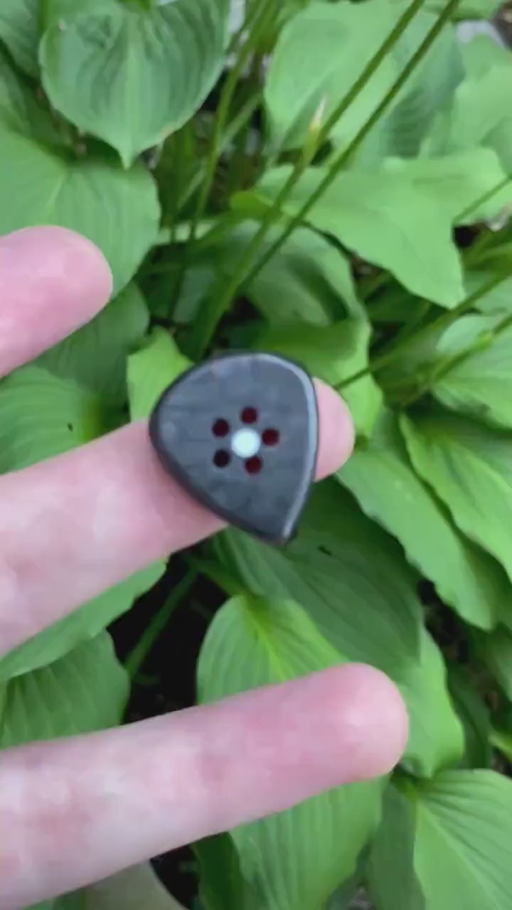 Carbon Fiber Jazz Guitar Pick – Fluorescent Glow, Ultem PEEK or UHMWPE Core