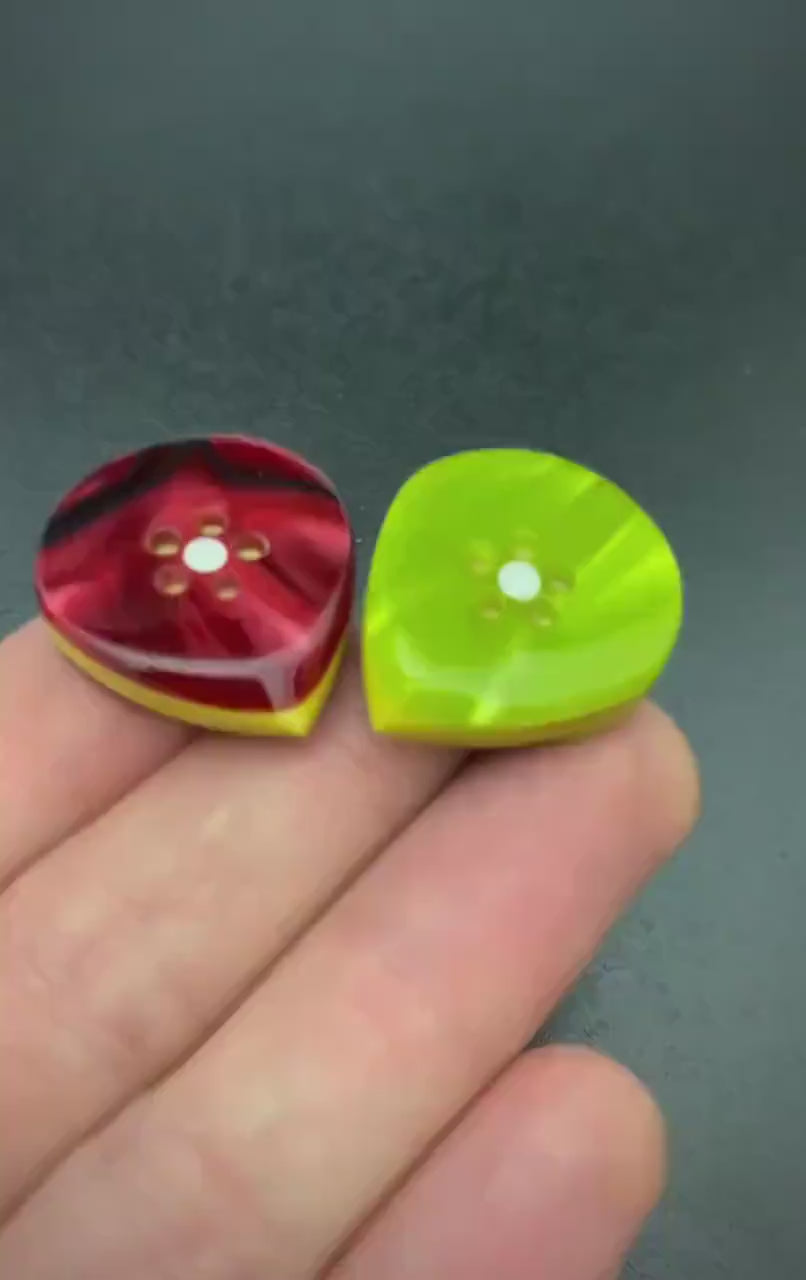 Modern Button Jazz Guitar Pick – Kirinite Torlon Hybrid Plectrum