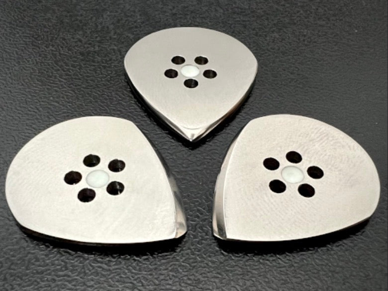 Titan-Jazz-Gitarrenplektrum mit Grifflöchern und Leuchtmaterial – Langlebiges Plektrum mit mattem Finish