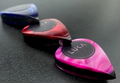 Triple layer Kirinite and PEEK teardrop guitar pick – handmade boutique plectrum – Luka Plectrums